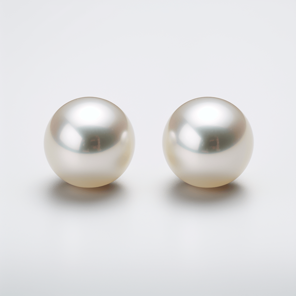 Timeless beauty in 12mm white pearl studs